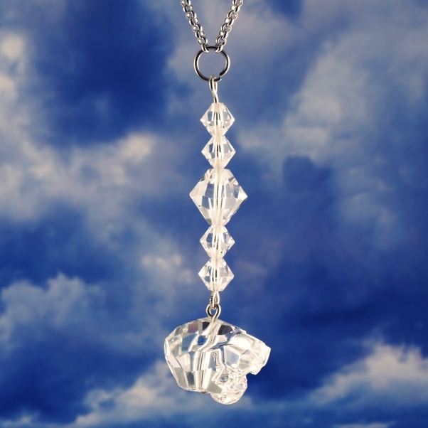 Přívěsek na zrcátko do auta - Swarovski korálky návod